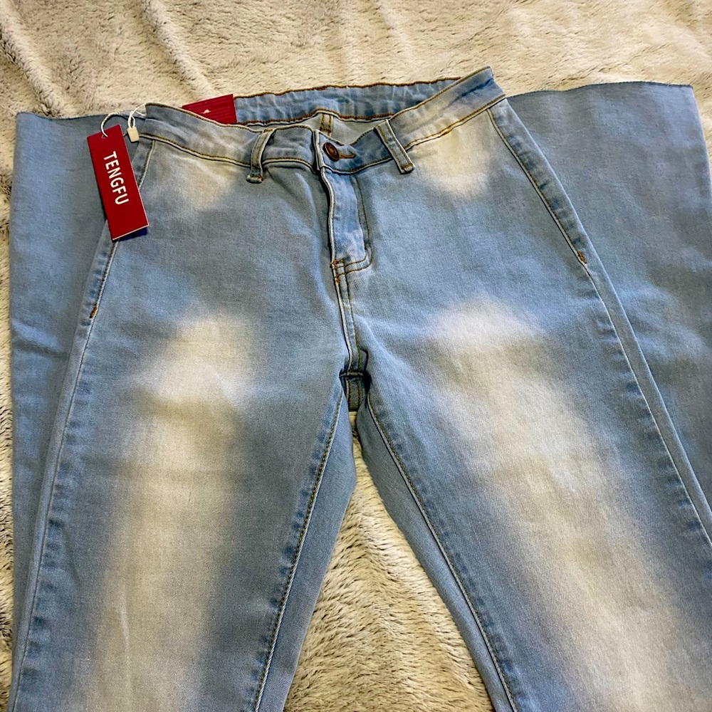 Tengfu Wide Flare Bell Bottom Jeans